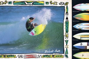 Gordon and Smith Ad, Surfer Magazine Images, 1982 and 1989