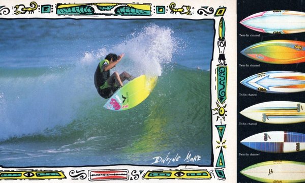 Gordon and Smith Ad, Surfer Magazine Images, 1982 and 1989