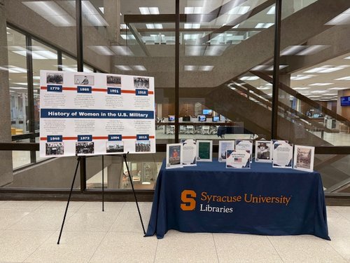 History of Women in the US Military book display