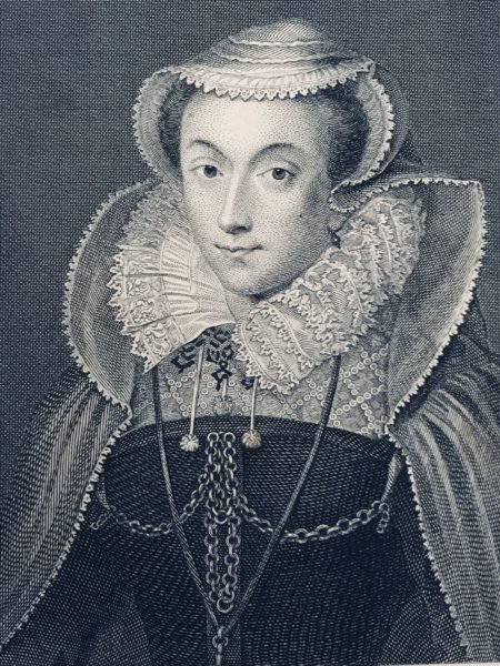 illustration of Mary, Queen of Scots portrait