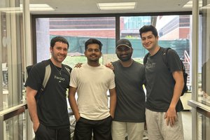 A few new LaunchPad team members, Jacob Tilem, Kishan Rathor, Sai Bolla, and Brandon Gilbert.