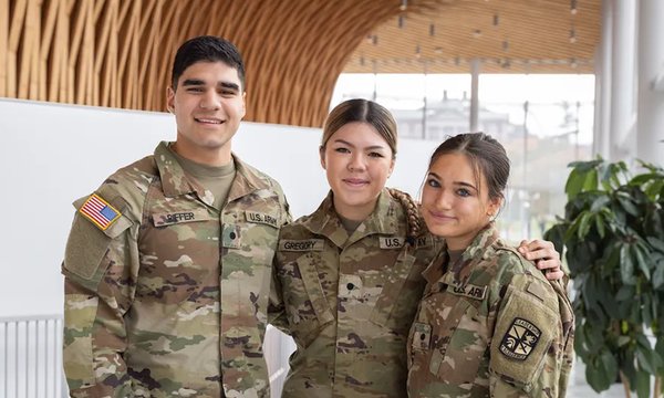 3 people wearing army uniforms