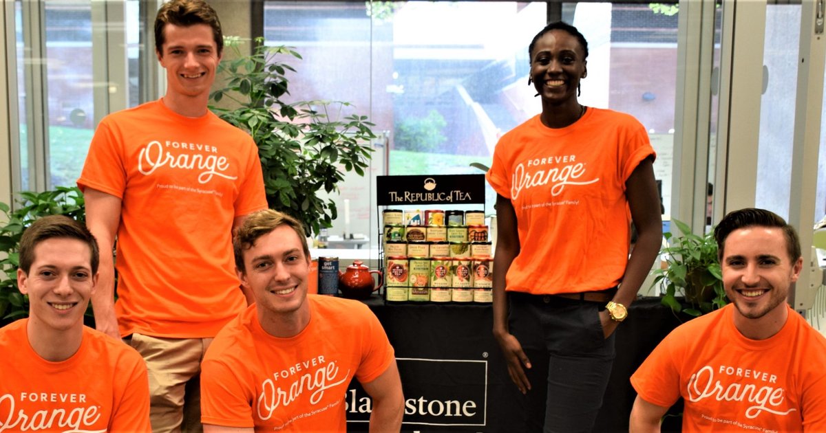Innovation mentors wearing forever orange shirt