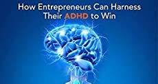 Lightning in a Bottle: How Entrepreneurs Can Harness Their ADHD to Win,” book cover includes lighting brain a bottle graphic