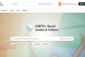database search box for History Commons LGBTQ+ Social Justice & Culture Collection