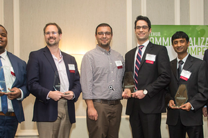 (SparkCharge Founder Josh Aviv ’15, G’17 pictured above, far left).