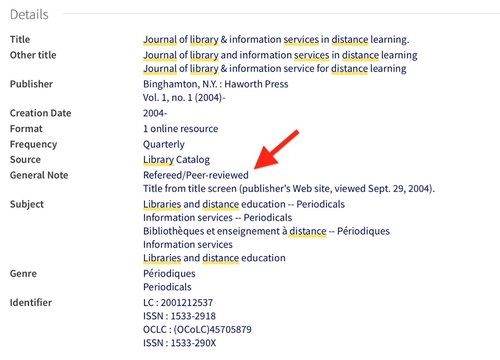 Journal record screen shot