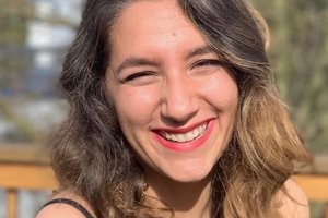 woman smiling