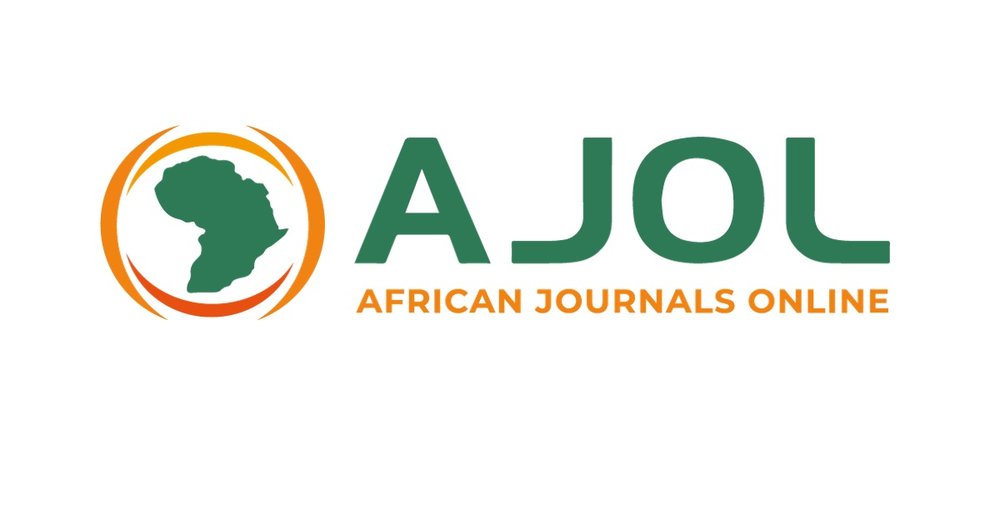 AJOL African Journals Online image of the continent of Africa surrounded by circular dashes