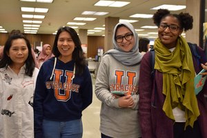 LaunchPad students at SU Libraries (taken pre-pandemic), making a global impact