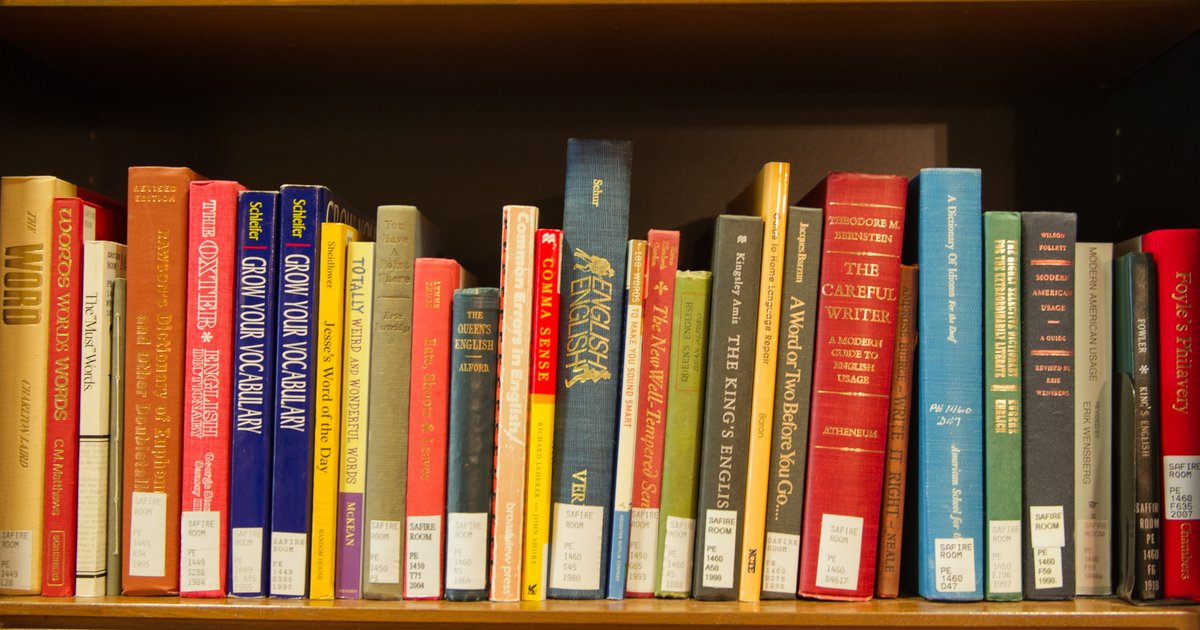 Book shelf close up with colorful assorted books