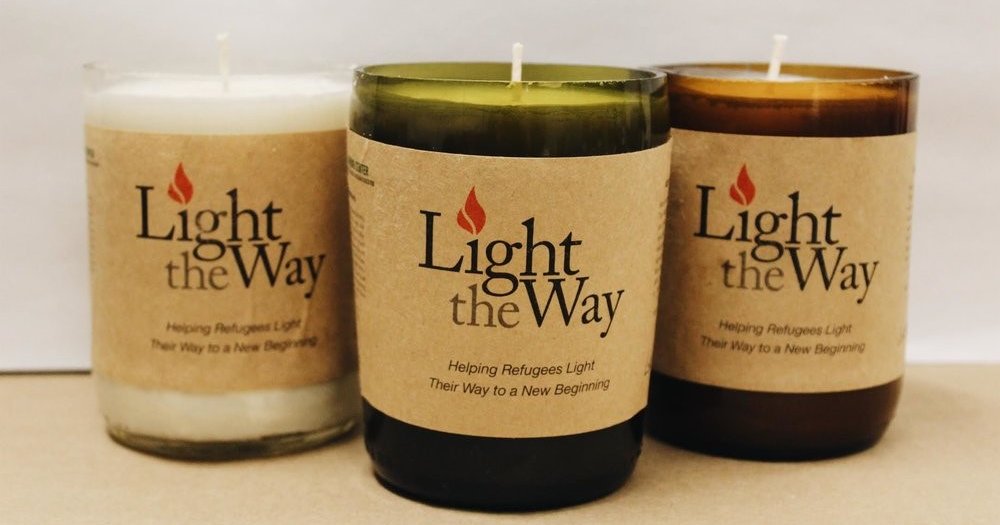 three Light the Way candles