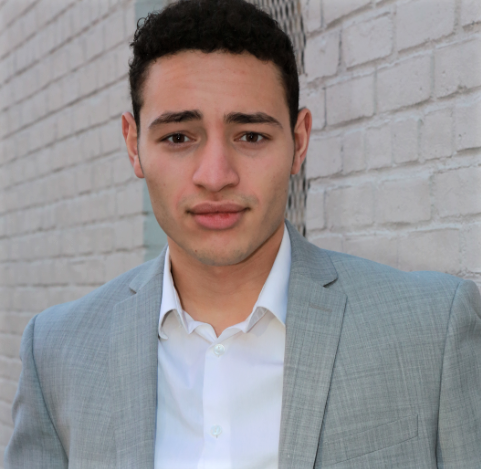 man in gray suit