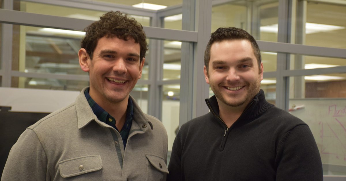 Matt Gardner and James Capparelli pose for a photo