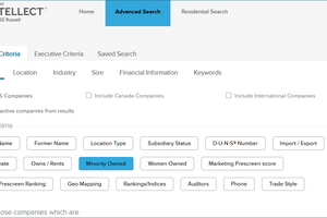 Mergent Intellect’s Advanced Search Company Criteria.