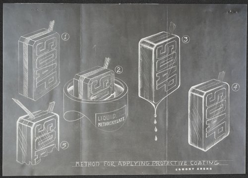 “Method for Applying Protective Coating.” Egmont Arens Papers.