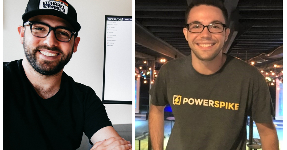 two entrepreneurs side by side