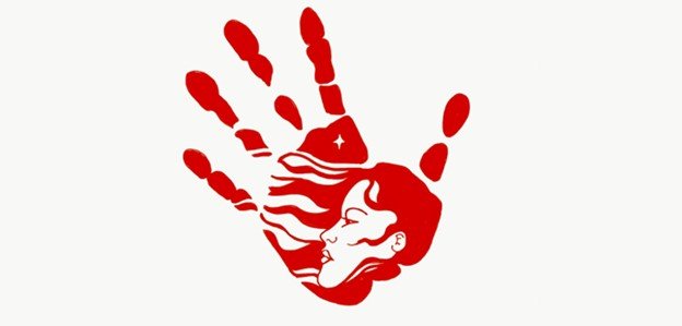 hand print in red ink