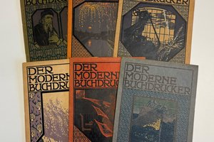 Selected issues of Der Moderne Buchdrucker (Berlin, 1911-1914). George W. Hamilton Book Collection, Special Collections Research Center.
