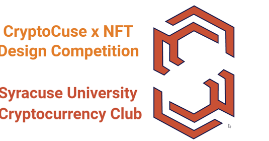 CryptoCuse x NFT Design Competition graphic poster