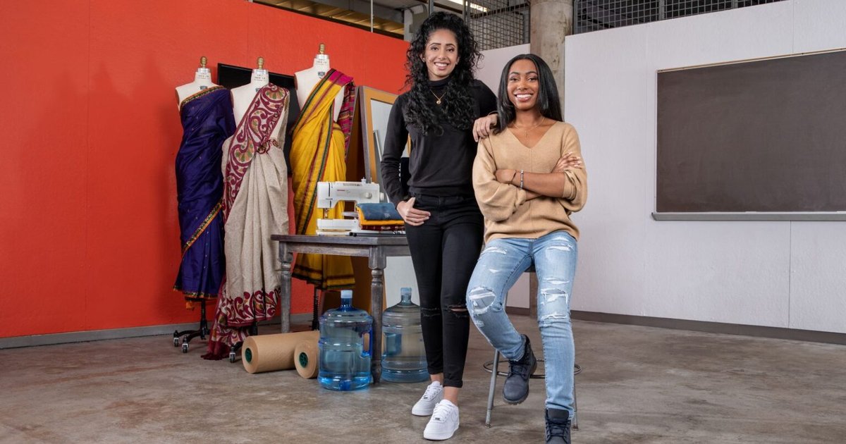 Nikita Chatterjee and Brianna Howard pose for a photo