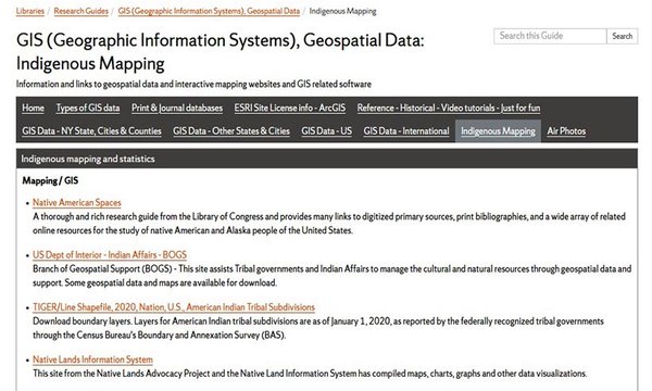 screen shot of research guide
