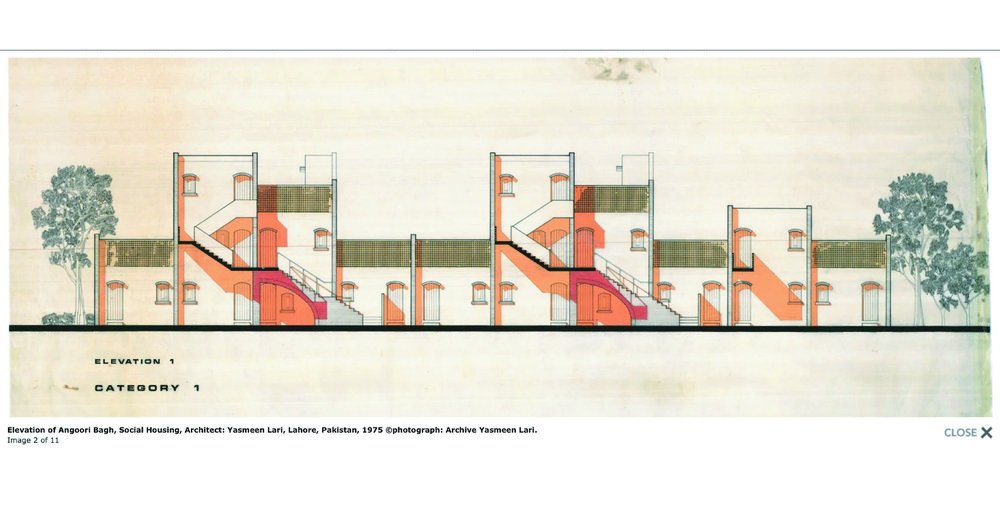 architectural drawing of housing estate