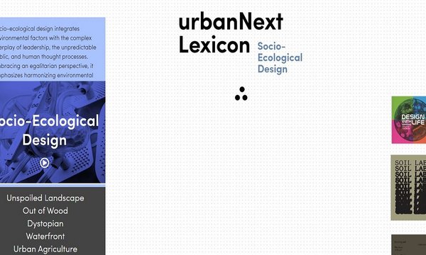 screen shot of website