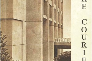 Outside of Bird Library 1972, taken from The Courier