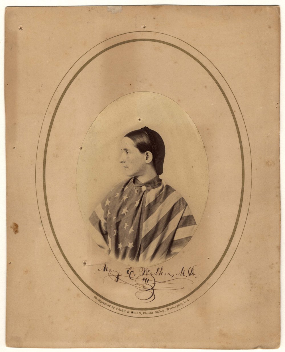 old portrait photo of Mary Walker