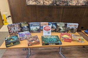 board games available at Bird Library