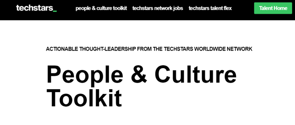 People and culture toolkit web screen