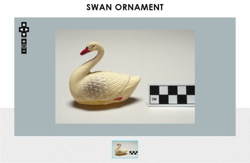 Plastic celluloid swan