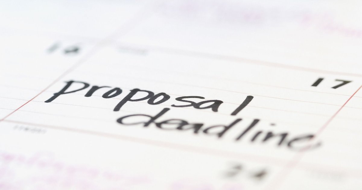 Proposal deadline graphic
