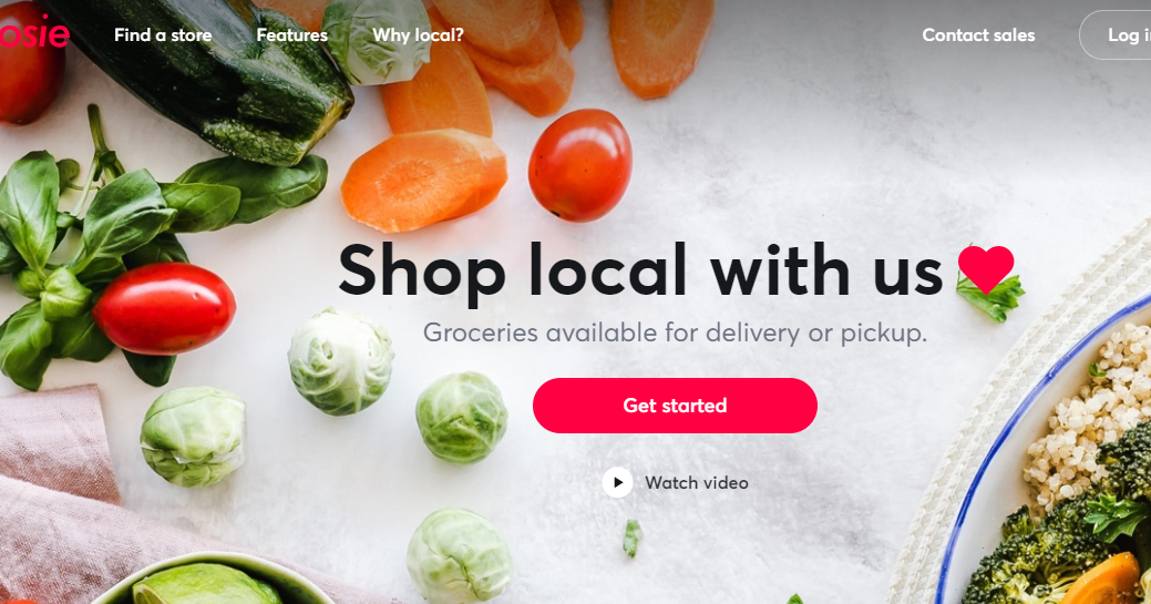 Rosie website interface