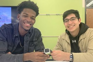 (Left to right) SugEx co-founders Russell Fearon ’20 G’21 and Ricardo Sanchez ’21