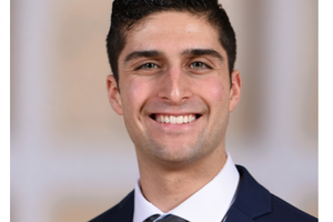 Young man in a suit