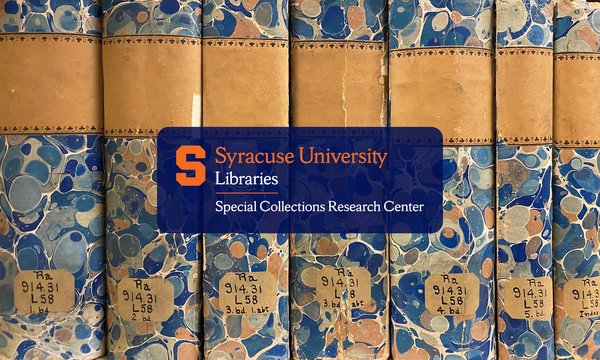 SCRC logo over book spines