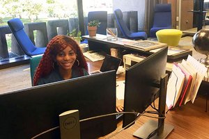 The SOURCE office on the second floor of Bird Library