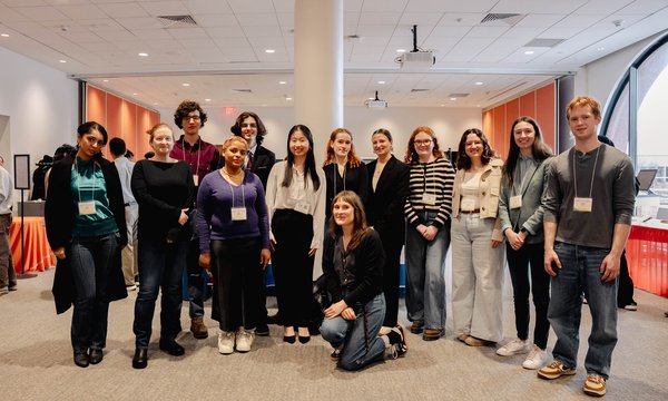 group of people posing for picture