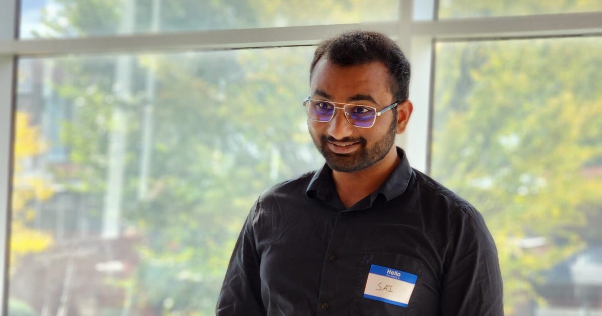 Sai Krishna Bolla speaks at the LaunchPad’s Startup in a Day competition