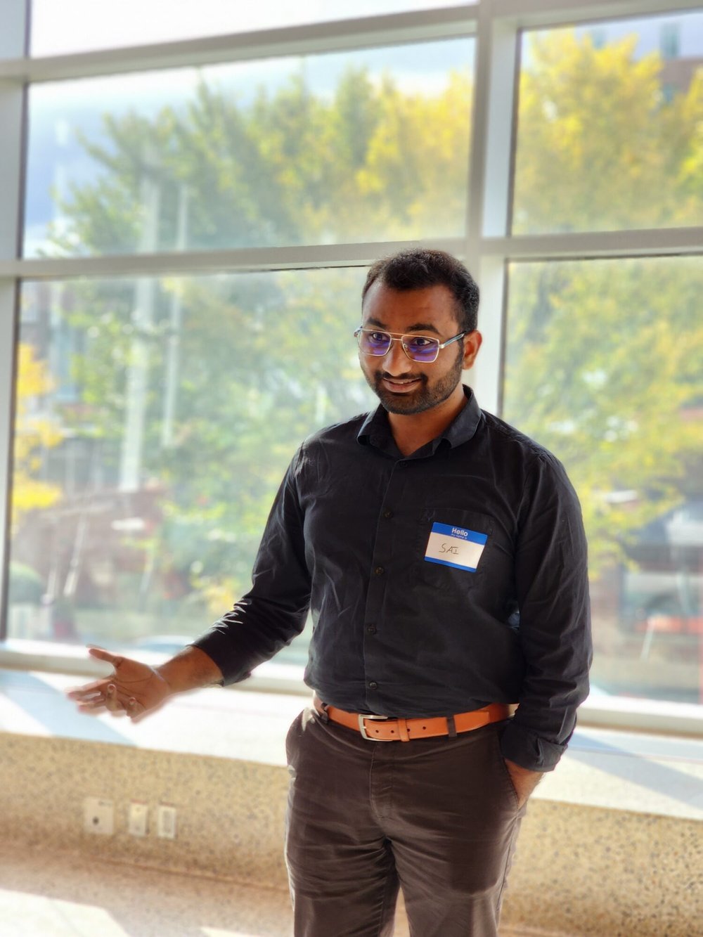 Sai Krishna Bolla speaks at the LaunchPad’s Startup in a Day competition