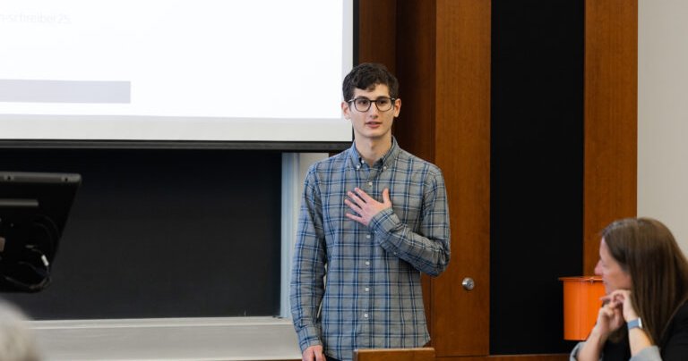 Sam Schreiber Presents at Peter Graham in Bird Library