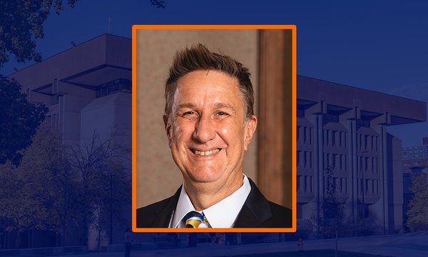 headshot in square with sepia background of Bird Library