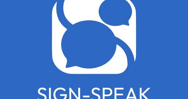 blue logo for Sign-Speak