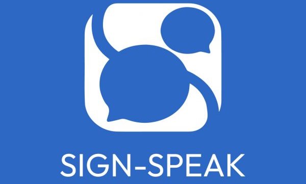 blue logo for Sign-Speak