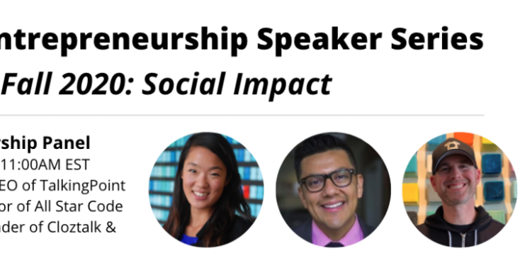 Social Impact Leadership panel promotional graphic