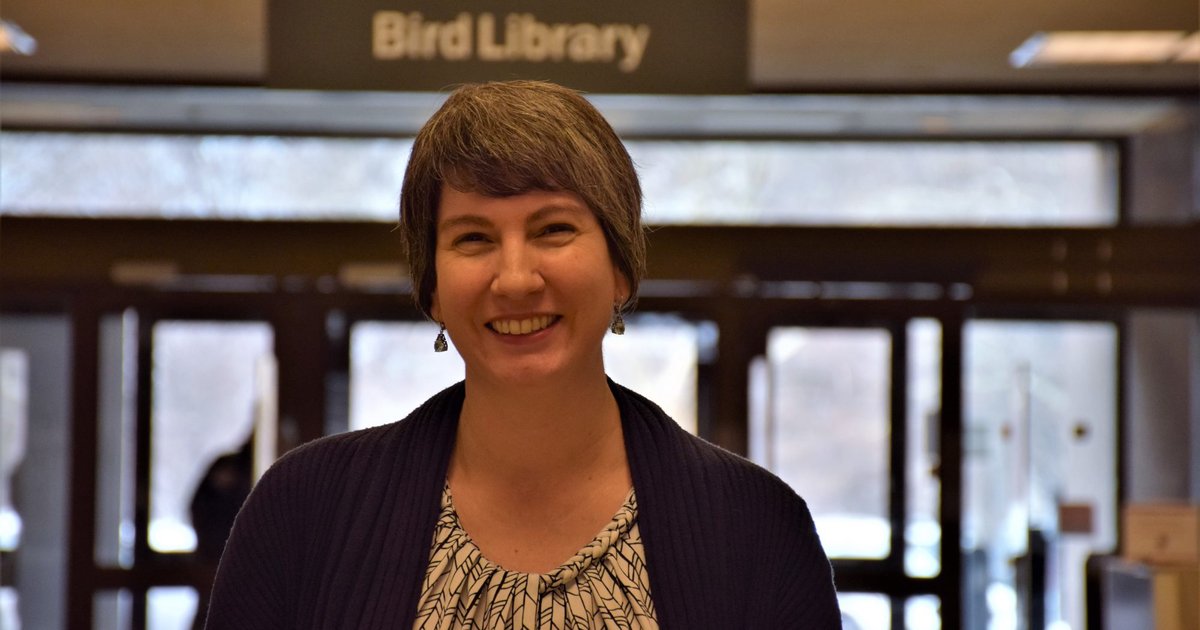 photo of Stephanie McReynolds in Bird Library