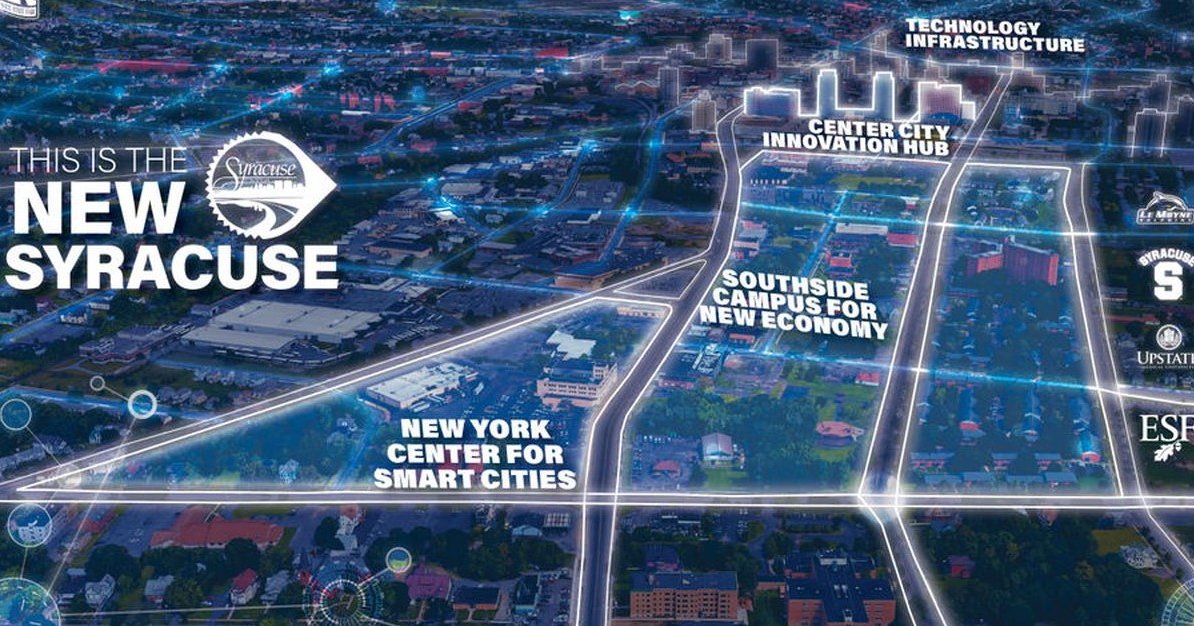 decorative map of Syracuse