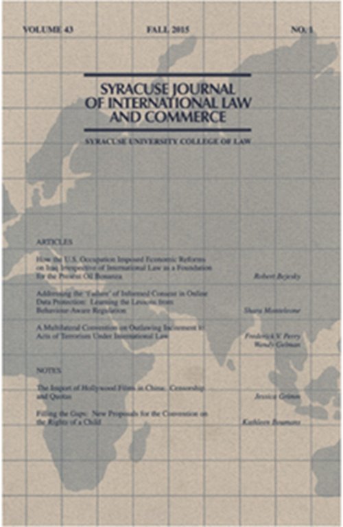 Syracuse Journal of International Law and Commerce